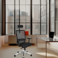 hjh OFFICE Porto MAX HIGH Ergonomikus Irodai Forgószék Szövet/Háló Fekete - GS Tanúsított, TÜV Süd Minősített Főnöki Szék 6