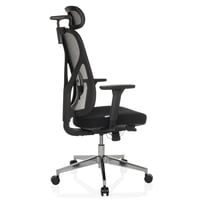 Scaun de birou ergonomic hjh OFFICE RALOO PRO, scaun rotativ cu spătar din plasă, cu tetieră și suport lombar reglabile, reglare a adâncimii șezutului, negru 7