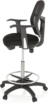 hjh OFFICE TOP WORK 108 Ergonomikus Forgószék Hálós Irodai Szék Magasságállítható - Black 9
