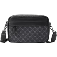 Hjkiopc muška crossbody torba, vintage, vodootporna - crna 1