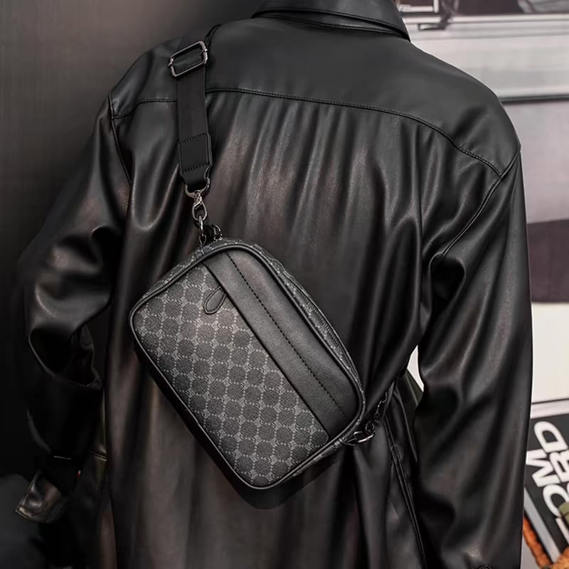 Hjkiopc Férfi Messenger Táska Vintage Crossbody Vízálló Üzleti Válltáska Utazáshoz