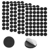 HJZHII 192 ks Protišmykové podložky samolepiace, 20 mm čierne okrúhle gumové podložky 3 mm hrubé, chrániče nábytku, podložky pod nábytok na ochranu parkiet, protišmykové koncovky na nohy nábytku 1