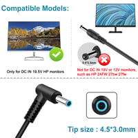 Sieťový adaptér HKY 19,5V pre monitor HP m22f m24f m24fe m24fw m27f m27fw m27fwa m27fd m27fq ADS-25PE-19-3 M46471-001 G3D3AA 2D9K0AA 24,38W 3