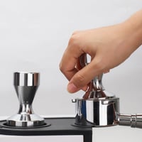 HKzzy Espresso Tamper 58 mm, nerezové utláčadlo na kávu, barista nástroj 6
