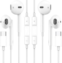 Hlshing USB-C vezetékes fülhallgató mikrofonnal és hangerőszabályzóval - 2 db 1