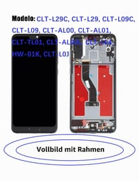 Ecran TFT LCD cu ramă pentru Huawei P20 Pro CLT-L29C HLYGZX, ecran tactil, negru 2