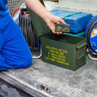 HMF 70011 Kutija za streljivo, US Ammo Box, metalna kutija za pohranu, 30 x 19 x 15,5 cm, zelena 9