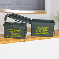HMF 70011 Kutija za streljivo, US Ammo Box, metalna kutija za pohranu, 30 x 19 x 15,5 cm, zelena 8