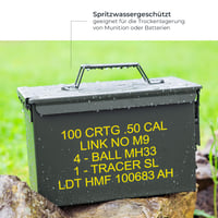 HMF 70011 Kutija za streljivo, US Ammo Box, metalna kutija za pohranu, 30 x 19 x 15,5 cm, zelena 3