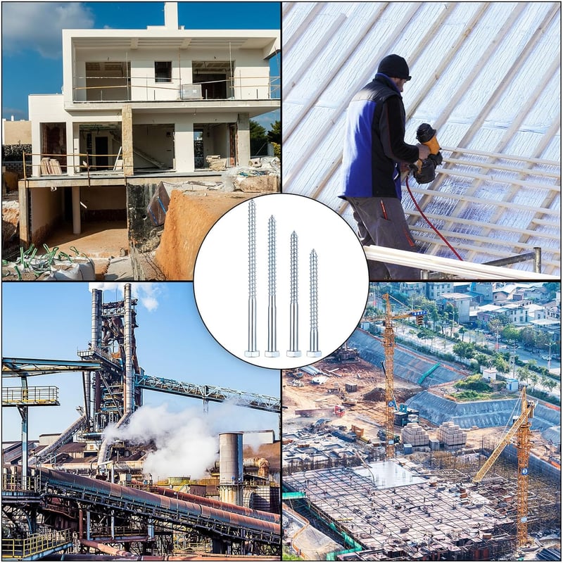 Hmkesoteric M10 Hatszögfejű Fa Csavar 10x120mm Horganyzott 10db Alátéttel