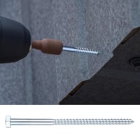 Hmkesoteric M10 Hatszögfejű Fa Csavar 10x120mm Horganyzott 10db Alátéttel 6