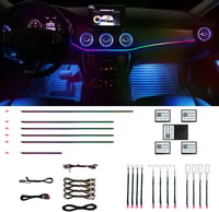 HMYC 128 LED szalag autóhoz RGB neon világítás zenei szinkronizálással 1