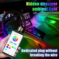 HMYC 128 LED szalag autóhoz RGB neon világítás zenei szinkronizálással 2