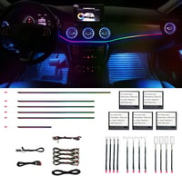 HMYC 128 LED szalag autóhoz RGB neon világítás zenei szinkronizálással 8