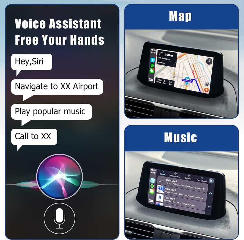 HMYC Mazda Wireless CarPlay Retrofit Kit TK78-66-9U0C USB Hub MZD Connect