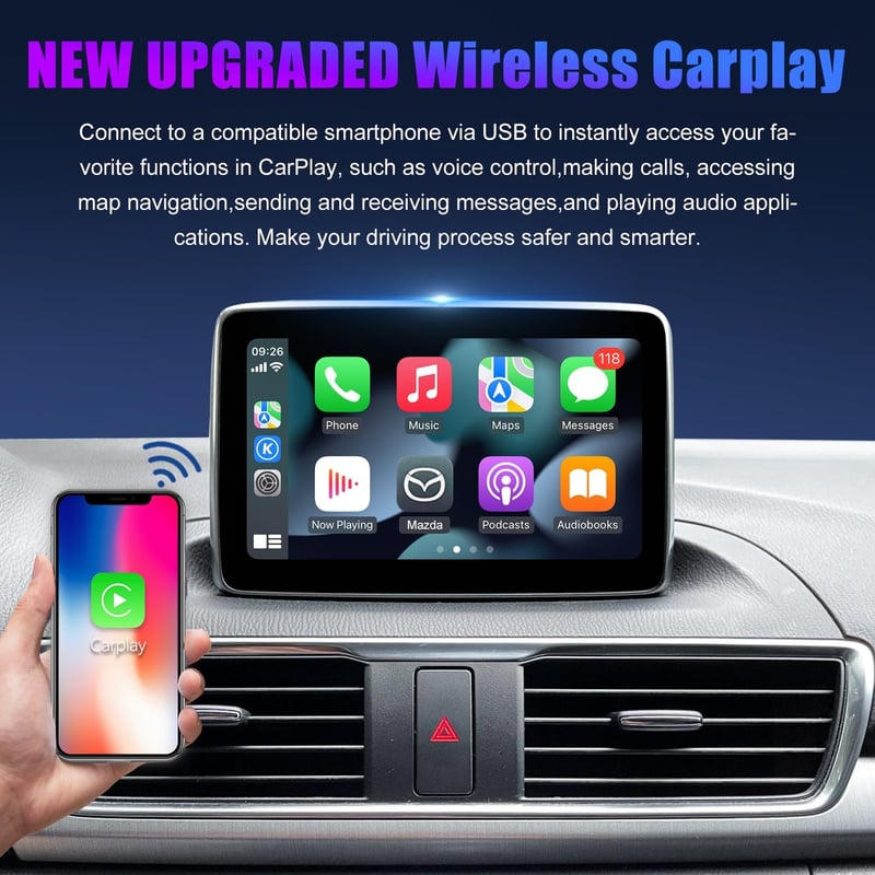 HMYC Mazda TYPE-C Wireless CarPlay Adapter MZD CONNECT 2014-2020