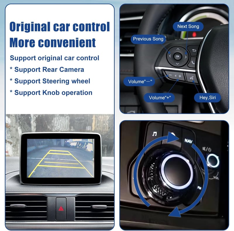 HMYC Mazda Wireless CarPlay Retrofit Kit TK78-66-9U0C USB Hub MZD Connect