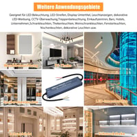 HNCY LED Tápegység 24V 200W IP67 Vízálló Transzformátor MR16 G4 9