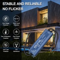 HNCY LED Transzformátor 24V 500W IP67 Vízálló Tápegység MR16 G4 GU5.3 4