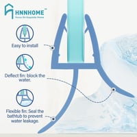 HNNHOME Zuhanyzó Tömítőszalag 2 db 100 cm 6-8 mm Üveghez Max 20 mm Réshez Egyenes Zuhanykabin Tömítés 3