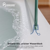 Garnitură de etanșare pentru cabină de duș HNNHOME, pentru sticlă de 4-6 mm, pentru uși drepte și curbate - 2 bucăți 7
