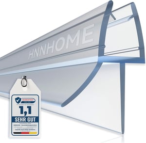 Garnitură de etanșare pentru ușă cabină de duș HNNHOME, transparentă, pentru sticlă dreaptă/curbată de 4-6 mm, spațiu de până la 18 mm, izolație impermeabilă pentru baie, 87 cm
