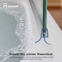 HNNHOME Átlátszó Zuhanyfülke Ajtótömítés 4-6mm Egyenes/Ívelt Üveghez, 18mm Résig, Vízálló Szigetelés Fürdőszobába, 1 Méter 7