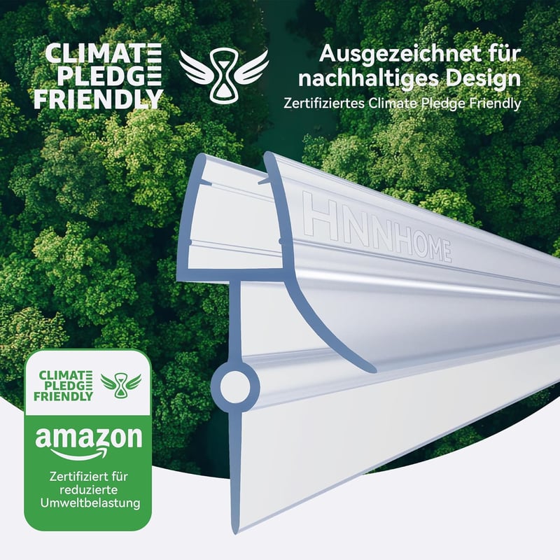 HNNHOME Gumi Zuhanyfülke Tömítőszalag 4-6mm Üvegajtóhoz 16-22mm Réshez - Oblong