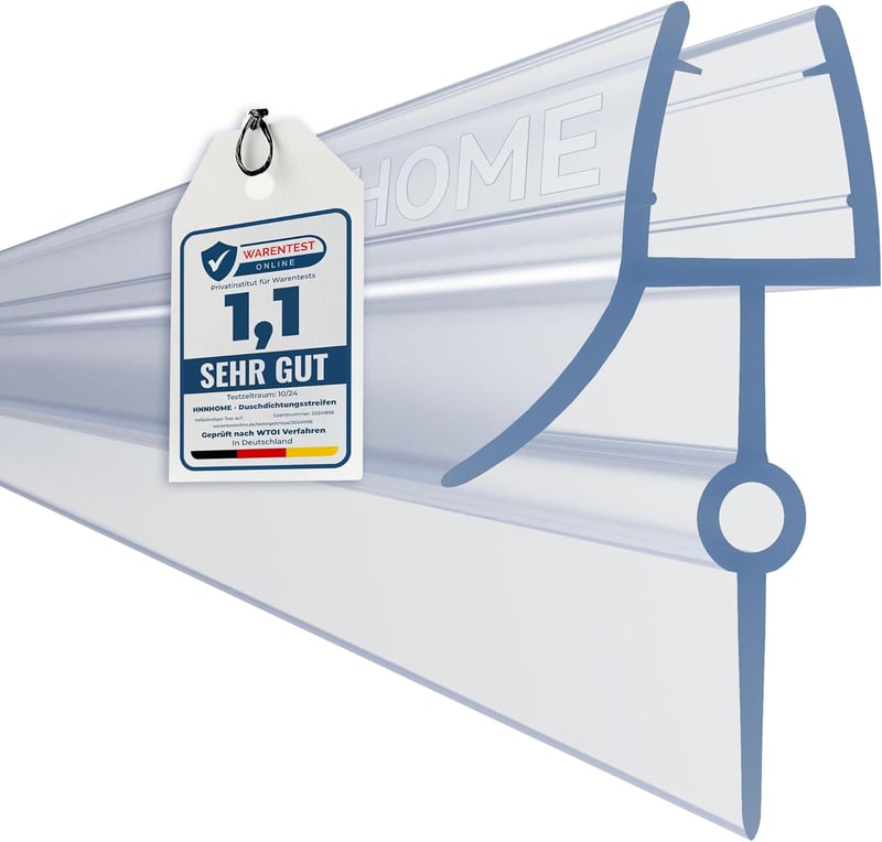 HNNHOME Gumi Zuhanyfülke Tömítőszalag 4-6mm Üvegajtóhoz 16-22mm Réshez - Oblong