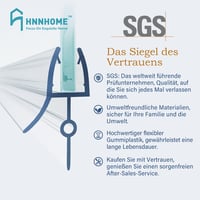HNNHOME Gumi Zuhanyfülke Tömítőszalag 4-6mm Üvegajtóhoz 16-22mm Réshez - Oblong 9