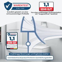 HNNHOME Hajlított Gumi Tömítőszalag Zuhanykabin 4-6mm 870mm 5