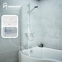 HNNHOME Hajlított Gumi Tömítőszalag Zuhanykabin 4-6mm 870mm 7