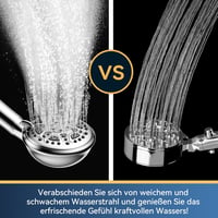 HNNHOME HydroPulse Kézi Zuhanyfej 6 Különböző Vízsugár Móddal, Nagy Nyomású, Univerzális Csatlakozás, Modern Rózsaszín Dizájn, 100mm 7