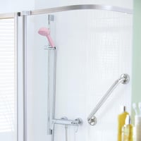 HNNHOME HydroPulse Kézi Zuhanyfej 6 Különböző Vízsugár Móddal, Nagy Nyomású, Univerzális Csatlakozás, Modern Rózsaszín Dizájn, 100mm 8
