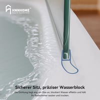 HNNHOME Zuhanyfülke Ajtótömítés 4-6 mm Üveghez - Átlátszó Zuhanykabin Szigetelőcsík 18 mm Résig - Ragasztható Vízzáró Profil 7