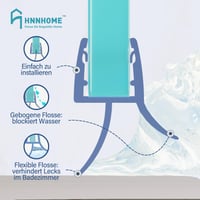 HNNHOME Tesniaca lišta na dvere sprchového kúta, spodná gumová lišta pre sklo 5-8 mm, 90 cm, tesniaci profil sprchového kúta 2