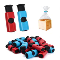 Cleme de etanșare HoaaiGo cu funcție de apăsare, set de 20 de bucăți, set de cleme din plastic pentru închiderea pungilor și a săculeților 1
