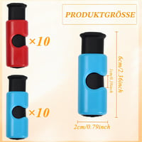 Cleme de etanșare HoaaiGo cu funcție de apăsare, set de 20 de bucăți, set de cleme din plastic pentru închiderea pungilor și a săculeților 7