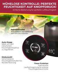Digitálny zvlhčovač vzduchu Hobby Hygro System I pre teráriá, so 4-litrovou nádržou na vodu, hygienický a nenáročný na údržbu 5