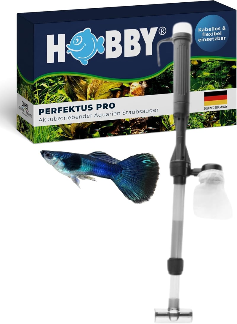 Hobby Perfektus Pro Akkumulátoros Akváriumtisztító Iszap és Szennyeződés Eltávolításához