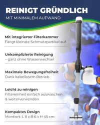 Hobby Perfektus Pro Akkumulátoros Akváriumtisztító Iszap és Szennyeződés Eltávolításához 4