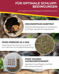 Hobby Vermikulit supstrat za inkubaciju jaja gmazova – 4 litre, granulacija 0-4 mm, medij za inkubaciju s regulacijom vlage za uzgoj gmazova 3