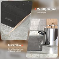 Hobsir 77 cm-es üvegkerámia főzőlap 4 égővel, érintésvezérlés, 6600W 5
