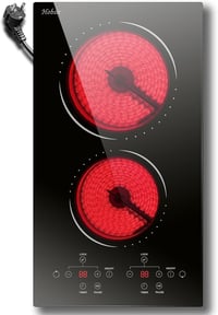 Hobsir Üvegkerámia Főzőlap 2 Zónás 30cm 3000W Érintésvezérlés 1