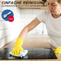 Hobsir Üvegkerámia Főzőlap 2 Zónás 30cm 3000W Érintésvezérlés 8
