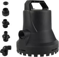 HOCANFLO 400W Automata Szennyvízszivattyú - 8000L/h Teljesítmény, 11m Emelőmagasság, Merülőszivattyú Kerti Öntözéshez, Fekete 7