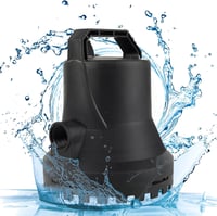HOCANFLO 400W Automata Szennyvízszivattyú - 8000L/h Teljesítmény, 11m Emelőmagasság, Merülőszivattyú Kerti Öntözéshez, Fekete 1