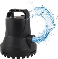 HOCANFLO 400W Automata Szennyvízszivattyú - 8000L/h Teljesítmény, 11m Emelőmagasság, Merülőszivattyú Kerti Öntözéshez, Fekete 8