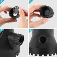 HOCANFLO 400W Automata Szennyvízszivattyú - 8000L/h Teljesítmény, 11m Emelőmagasság, Merülőszivattyú Kerti Öntözéshez, Fekete 6