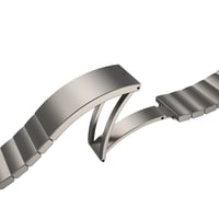 Curea tip brățară Hochuen Link Titanium Edition pentru smartwatch Samsung Galaxy Watch5 Pro - Argintiu, titan, Designed for Samsung 3